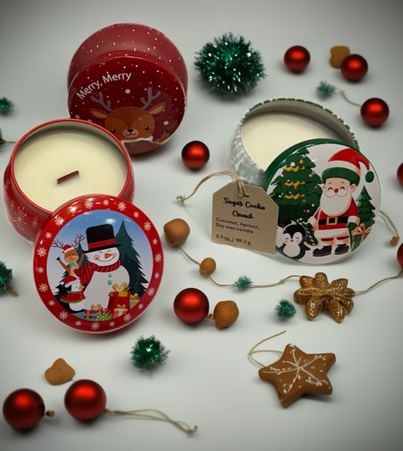 Christmas Tins 3.5 oz