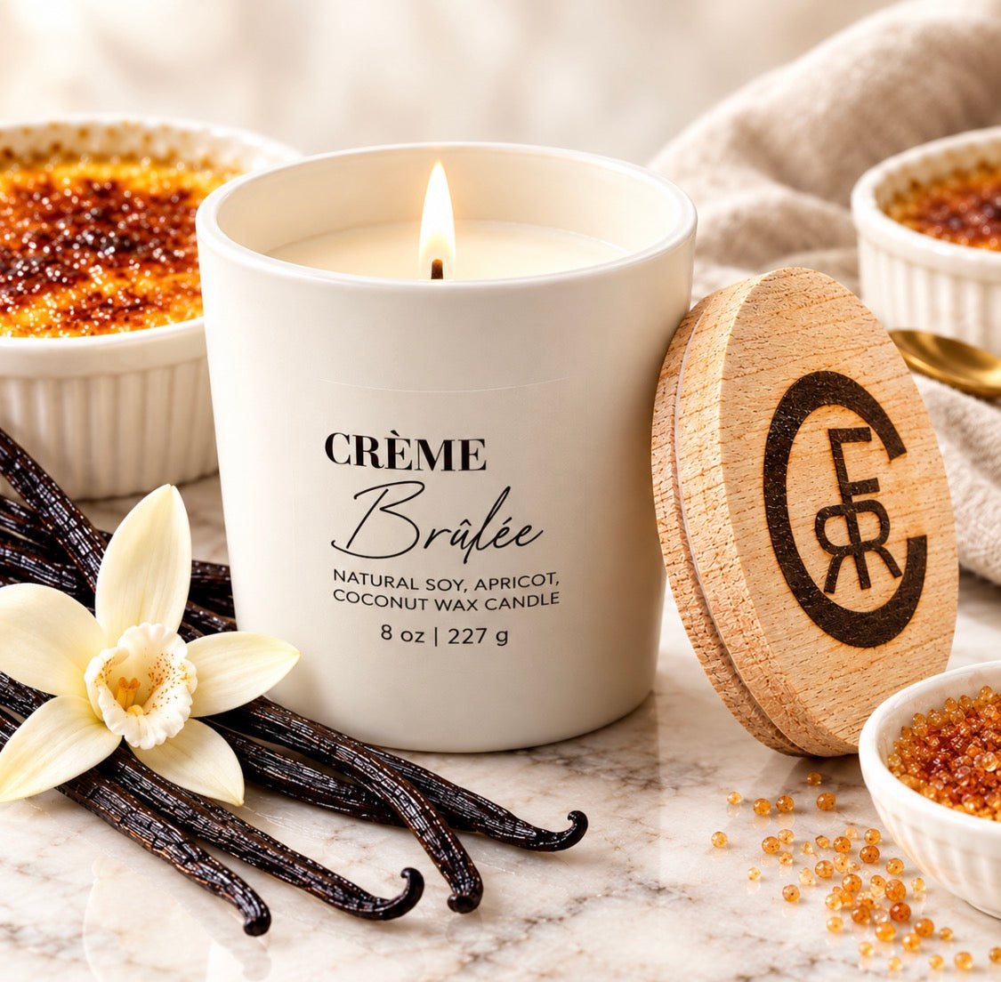 Crème Brûlée 3.5oz Candle - Fall Fragrance Collection